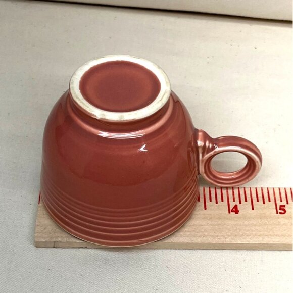 Homer Laughlin Fiesta Fiestaware Rose Ring Handle Cup No Mark 1950's - Picture 7 of 8